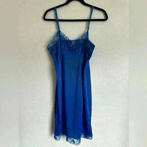 Vintage Bari‎ Slip Nightgown Dress SZ 36 Lace 50’s Fairycore Romantic Coquette
